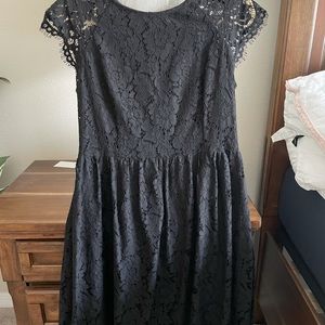 Kensie floral lace fit and flare dress
